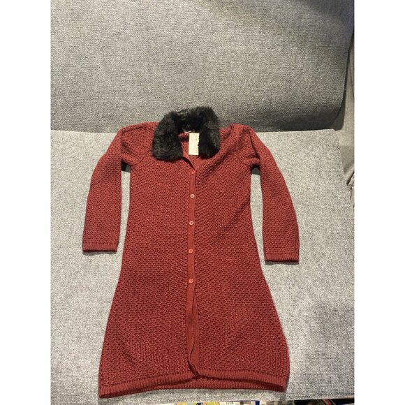 Style & Co Knit Coatigan Women’s Size M Red Long Sleeve NWT MSRP $65 - Picture 1 of 9